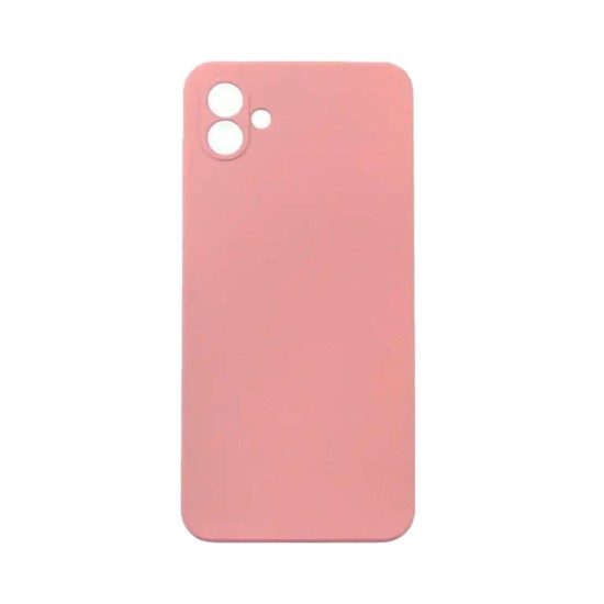 Silicone Case with Camera Shield for Samsung Galaxy A06 Pink